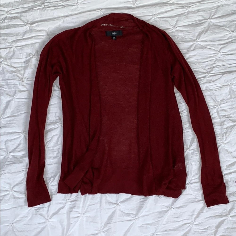 Maroon Cardigan